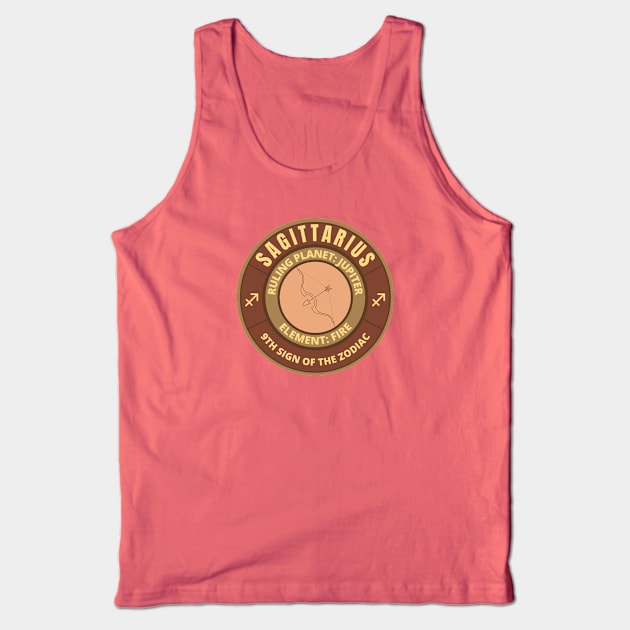 Zodiac signs Sagittarius Tank Top by InspiredCreative